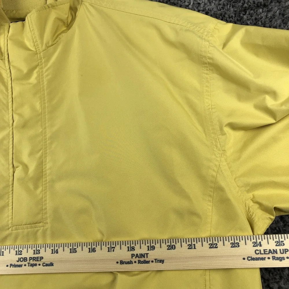 Monterey‎ Club Jacket Mens Large Yellow Short Sleeve Golf Windbreaker Pullover
